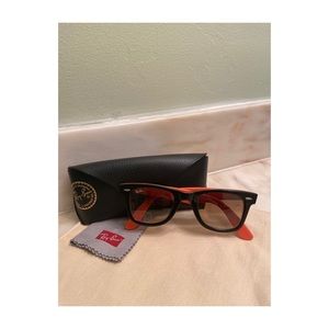 RAY-BAN ORIGINAL WAYFARER UNIQUE ORANGE AND BLACK